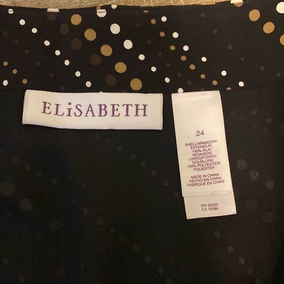 ELiSABETH 100% Silk ascending moon Midi Skirt | 24 | NWOT - Picture 3 of 11